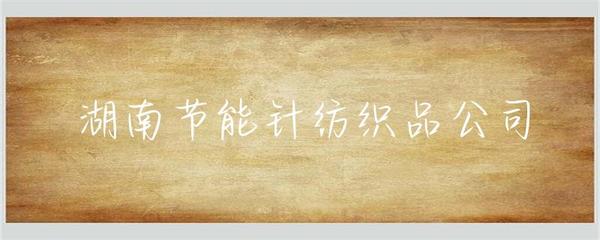 湖南節能針紡織品公司 聚焦綠色創新，引領針紡織行業可持續發展